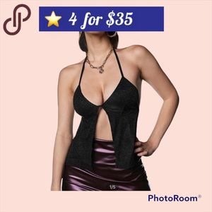 ⭐️4/$35 NWOT Y2K Sexy tie top